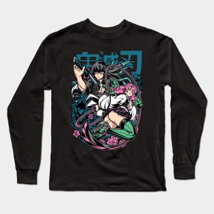 Blades of Honor: Mitsuri, Tokito, and the Swordsmith Village Long Sleeve T-Shirt